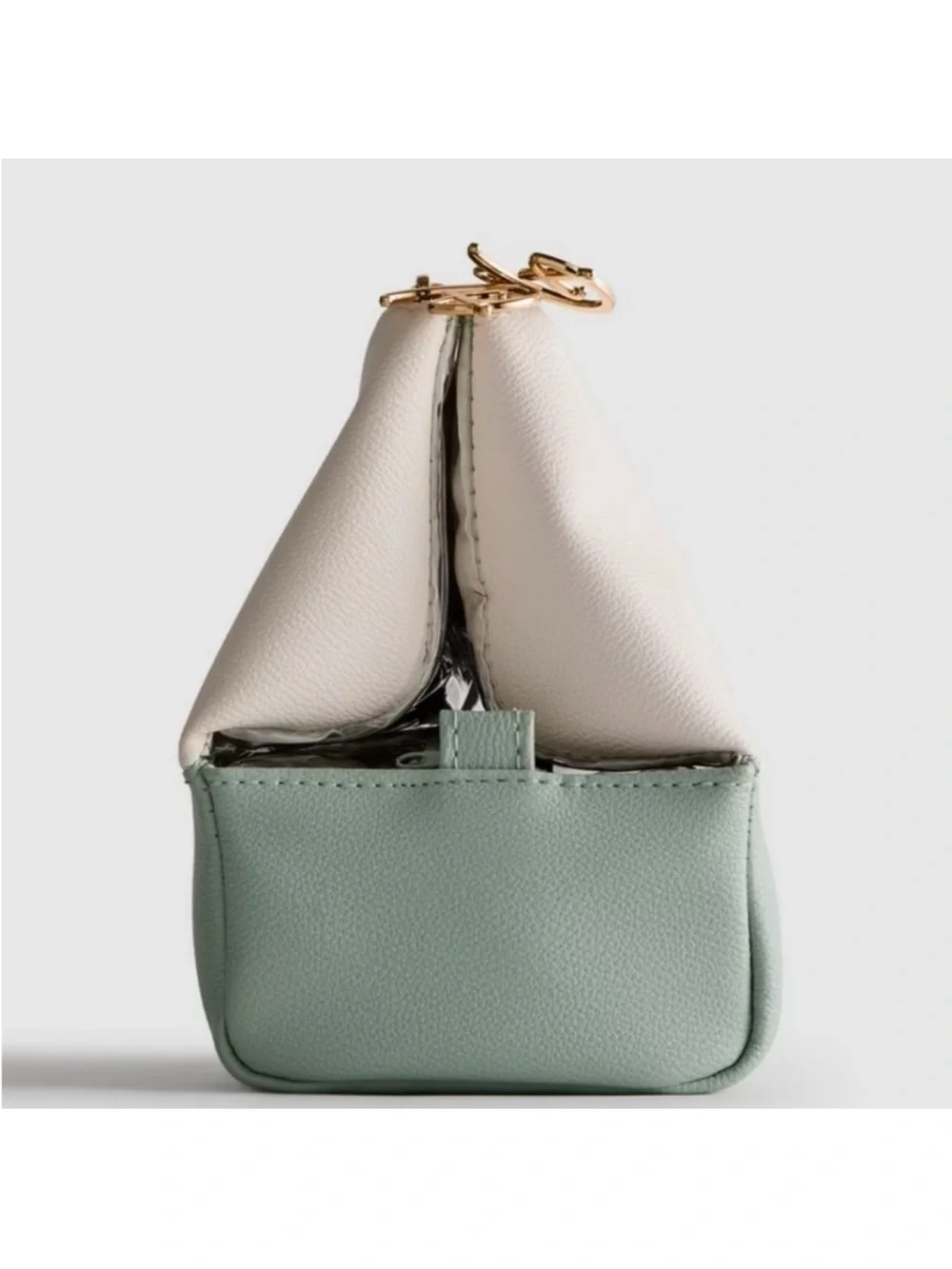 Disney/Primark NWT Bambi DTwo-Tone Cosmetic Pouch - Cream & Sage